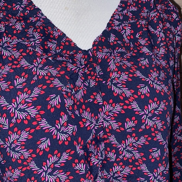 🎈Sale🎈NWOT Loft Ruffle Detailed V-Neck Blouse - Picture 5 of 10